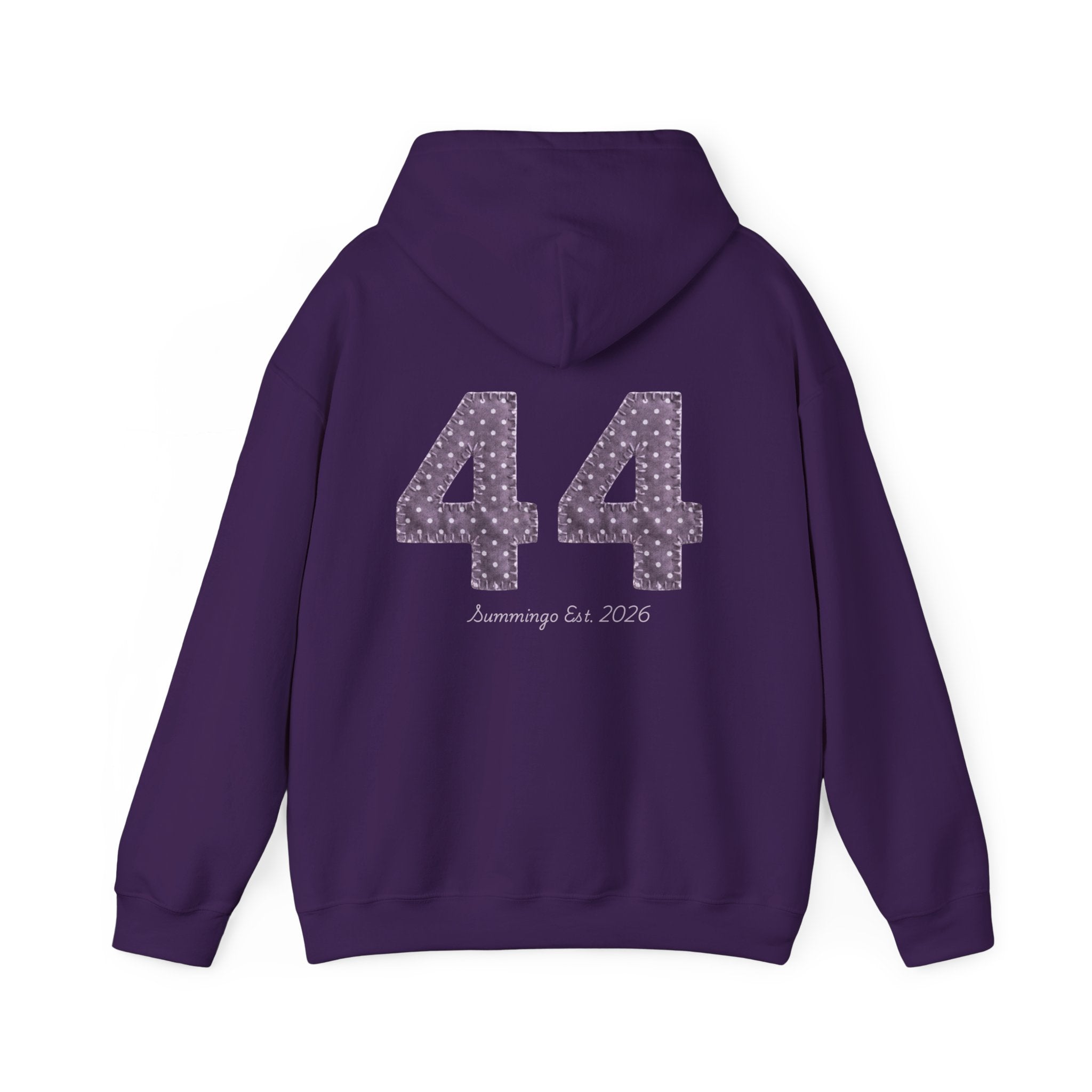 Polka Dot Purple Summingo Unisex Heavy Blend™ Hooded Sweatshirt