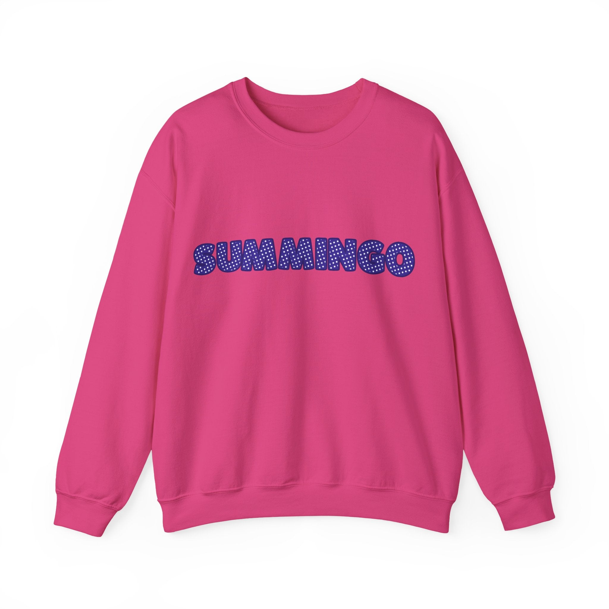 Navy Polka Dot Summingo Unisex Heavy Blend™ Crewneck Sweatshirt