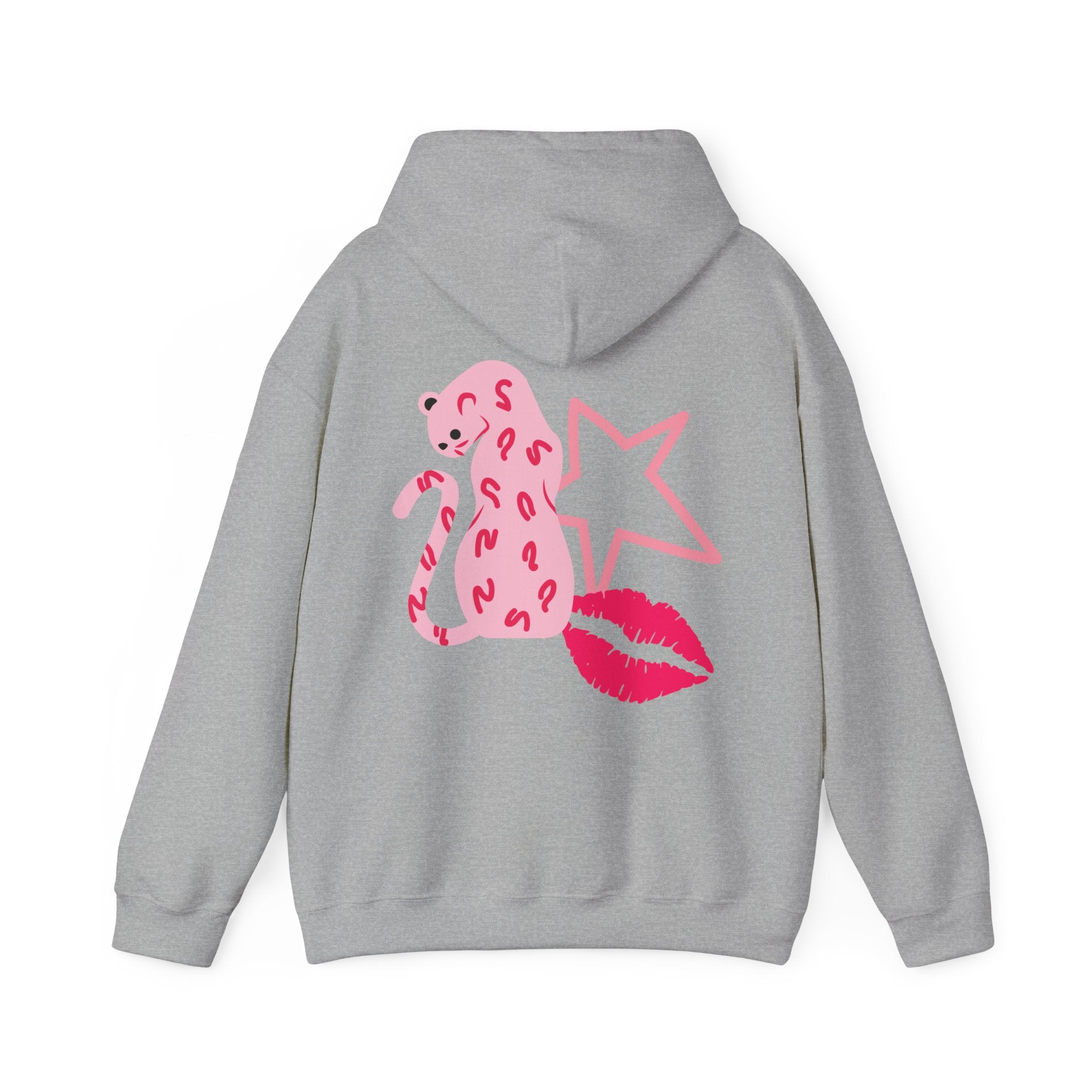 Cheetah, Star, Kiss Unisex Heavy Blend™ Hooded Sweatshirt