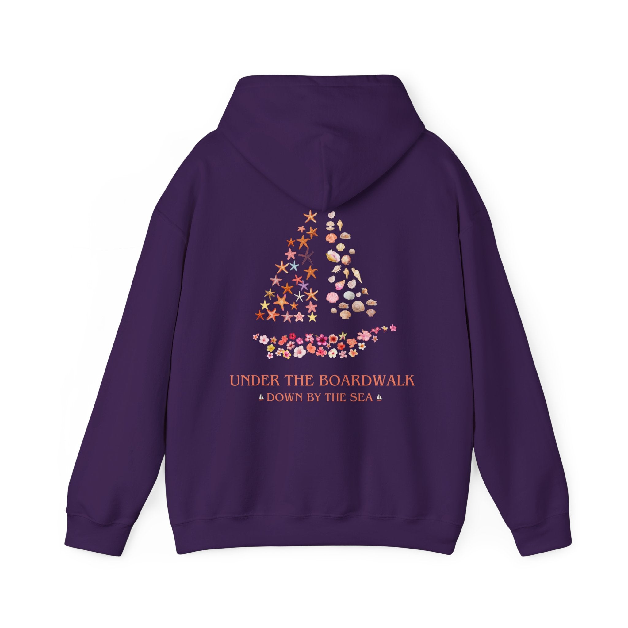 Under The Boardwalk Down By The Sea Unisex Heavy Blend™ Hooded Sweatshirt