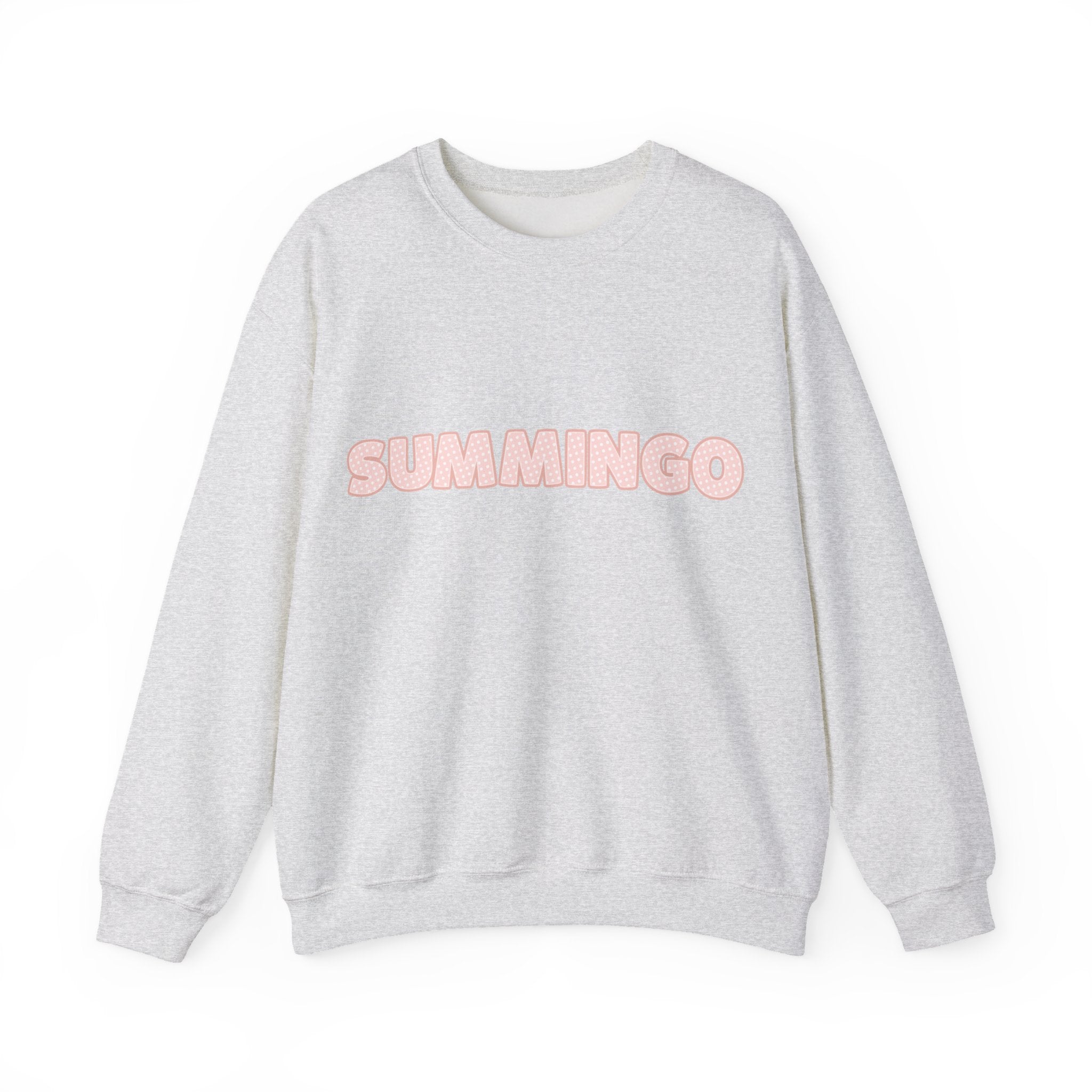 Pink Polka Dot Summingo Unisex Heavy Blend™ Crewneck Sweatshirt