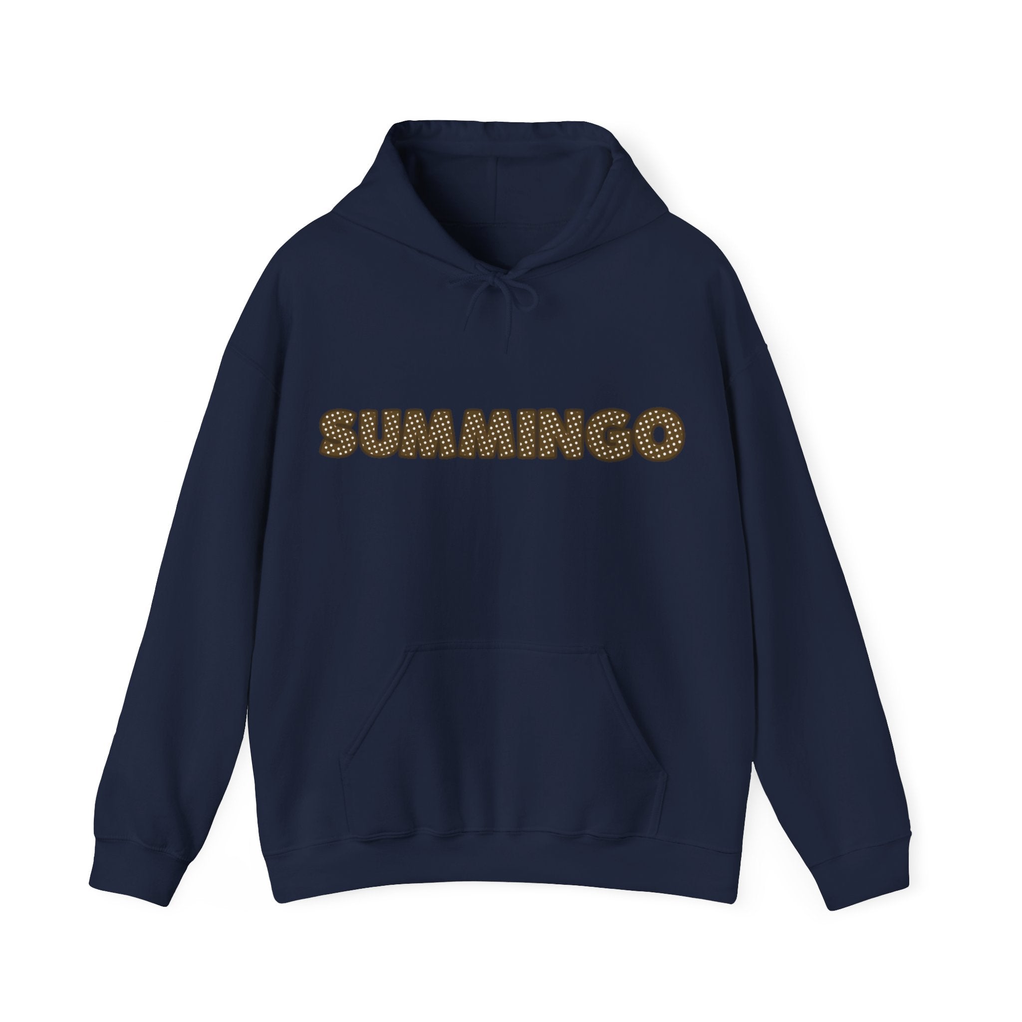 Brown Polka Dot Summingo Unisex Heavy Blend™ Hooded Sweatshirt