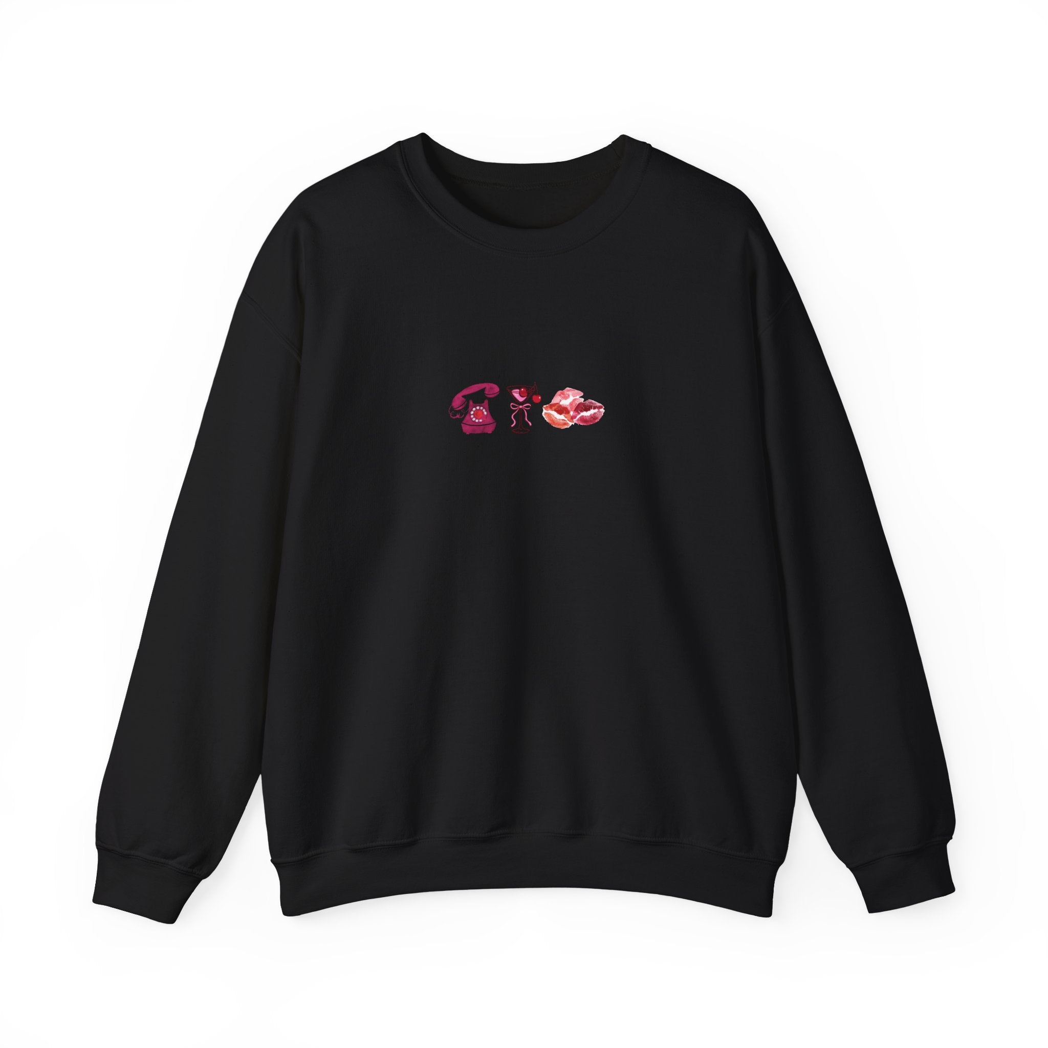 Kisses, Telephone, Cocktail Unisex Heavy Blend™ Crewneck Sweatshirt