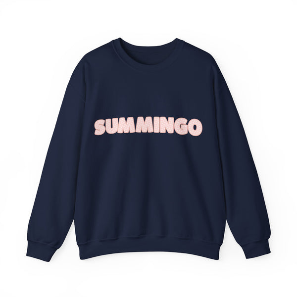 Pink Polka Dot Summingo Unisex Heavy Blend™ Crewneck Sweatshirt
