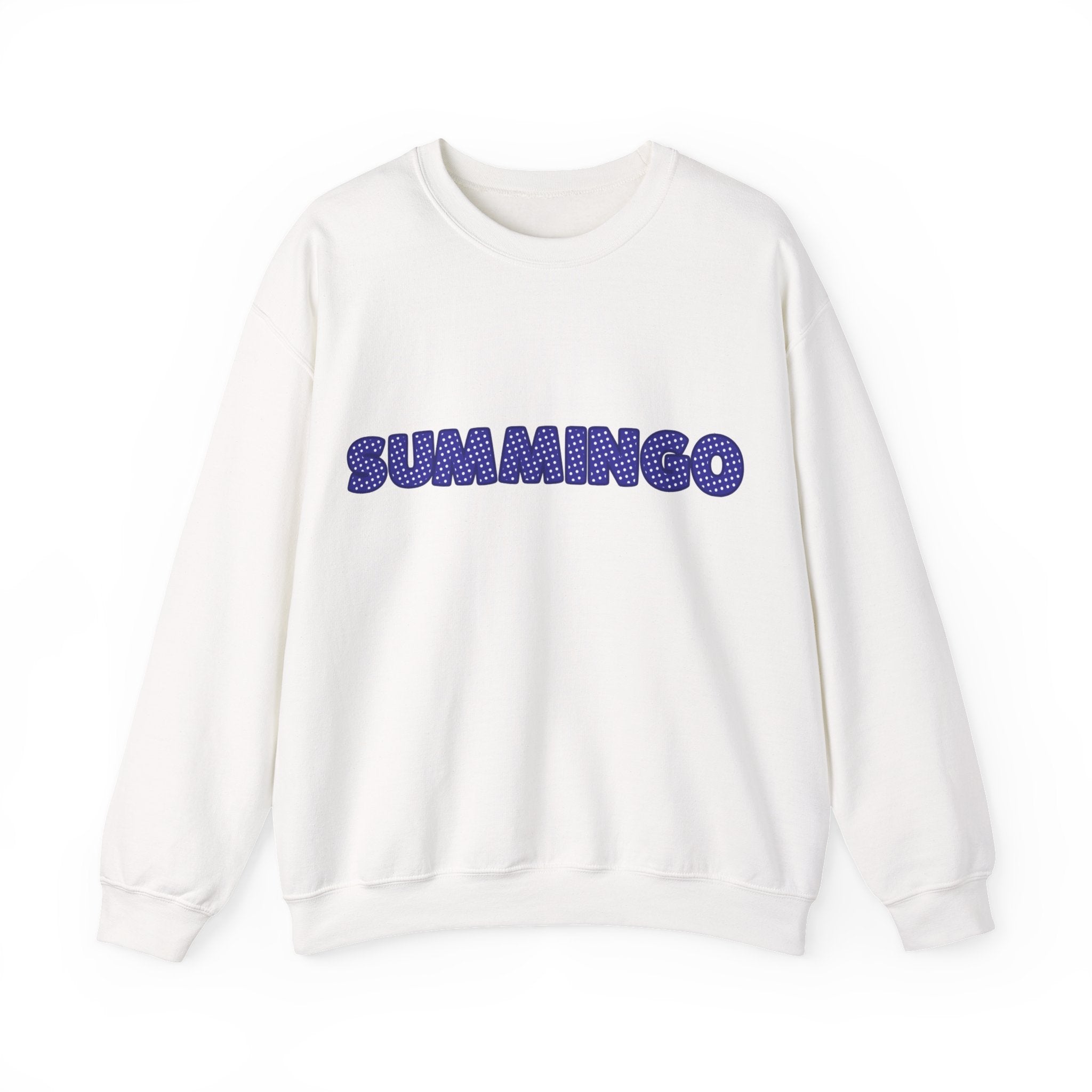 Navy Polka Dot Summingo Unisex Heavy Blend™ Crewneck Sweatshirt