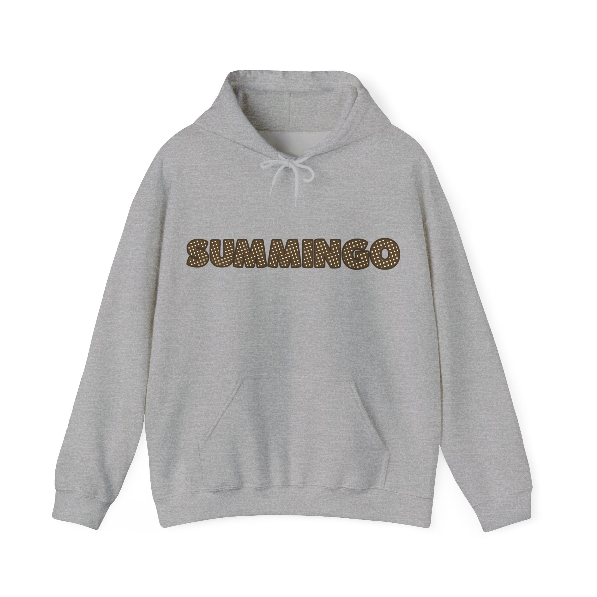 Brown Polka Dot Summingo Unisex Heavy Blend™ Hooded Sweatshirt