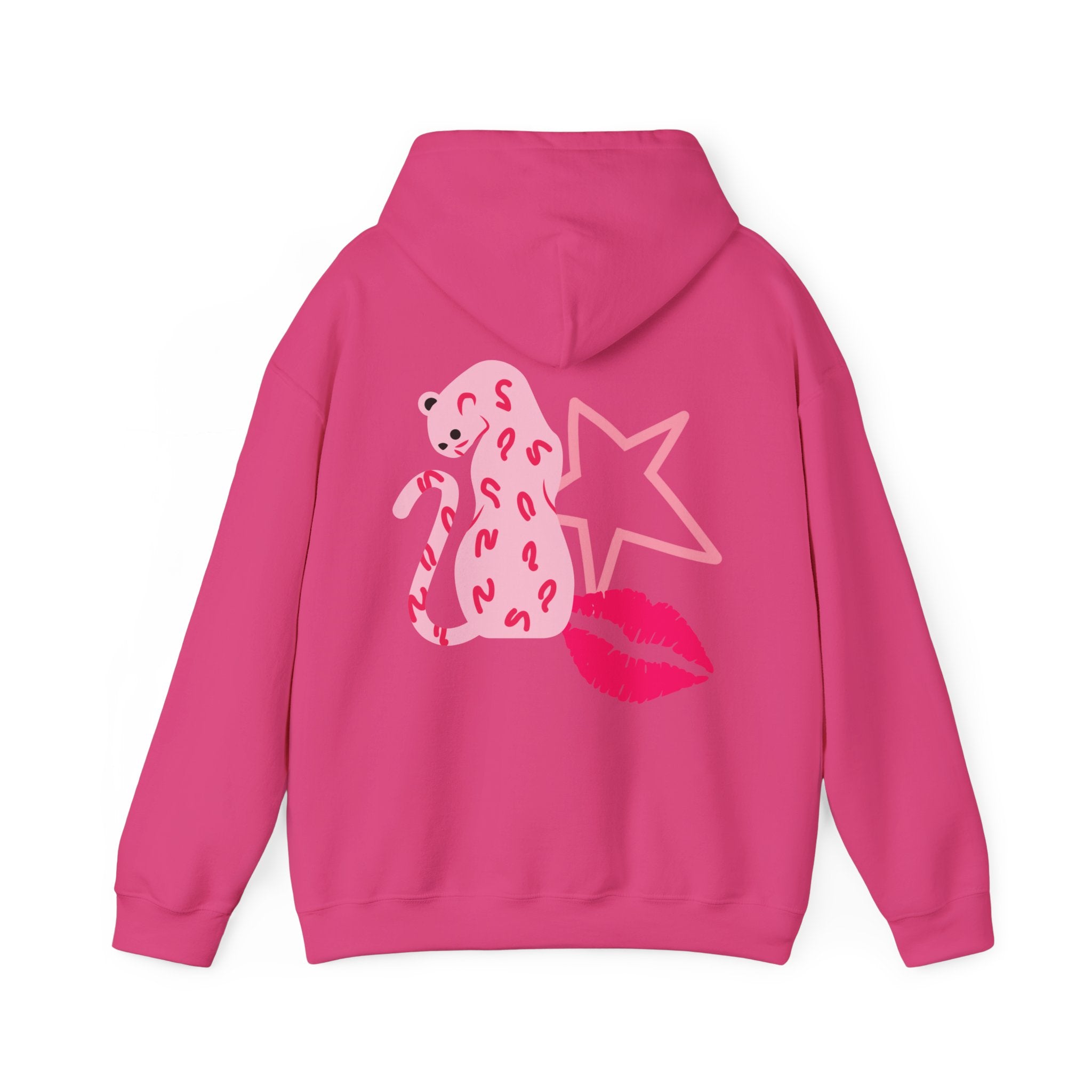 Cheetah, Star, Kiss Unisex Heavy Blend™ Hooded Sweatshirt