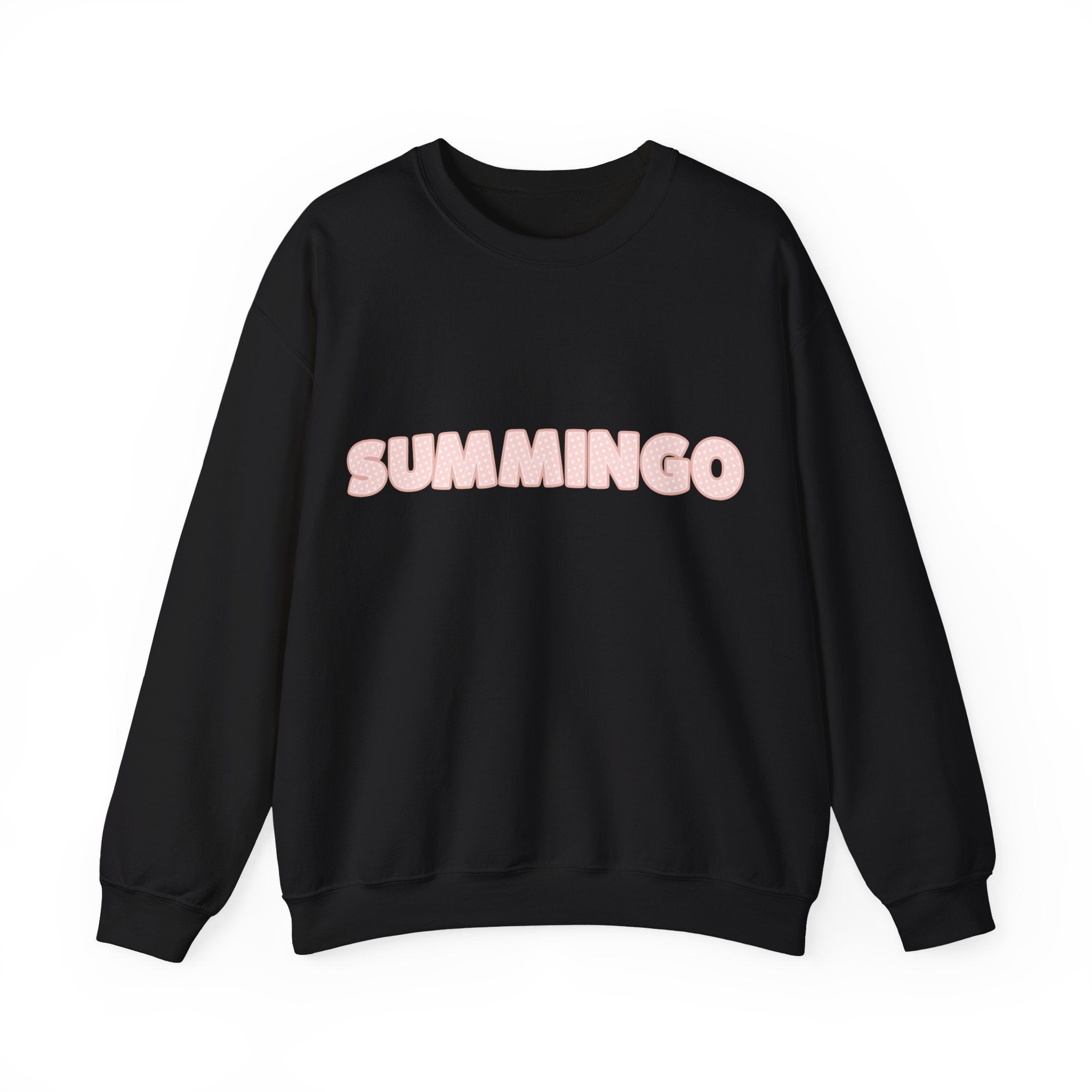 Pink Polka Dot Summingo Unisex Heavy Blend™ Crewneck Sweatshirt