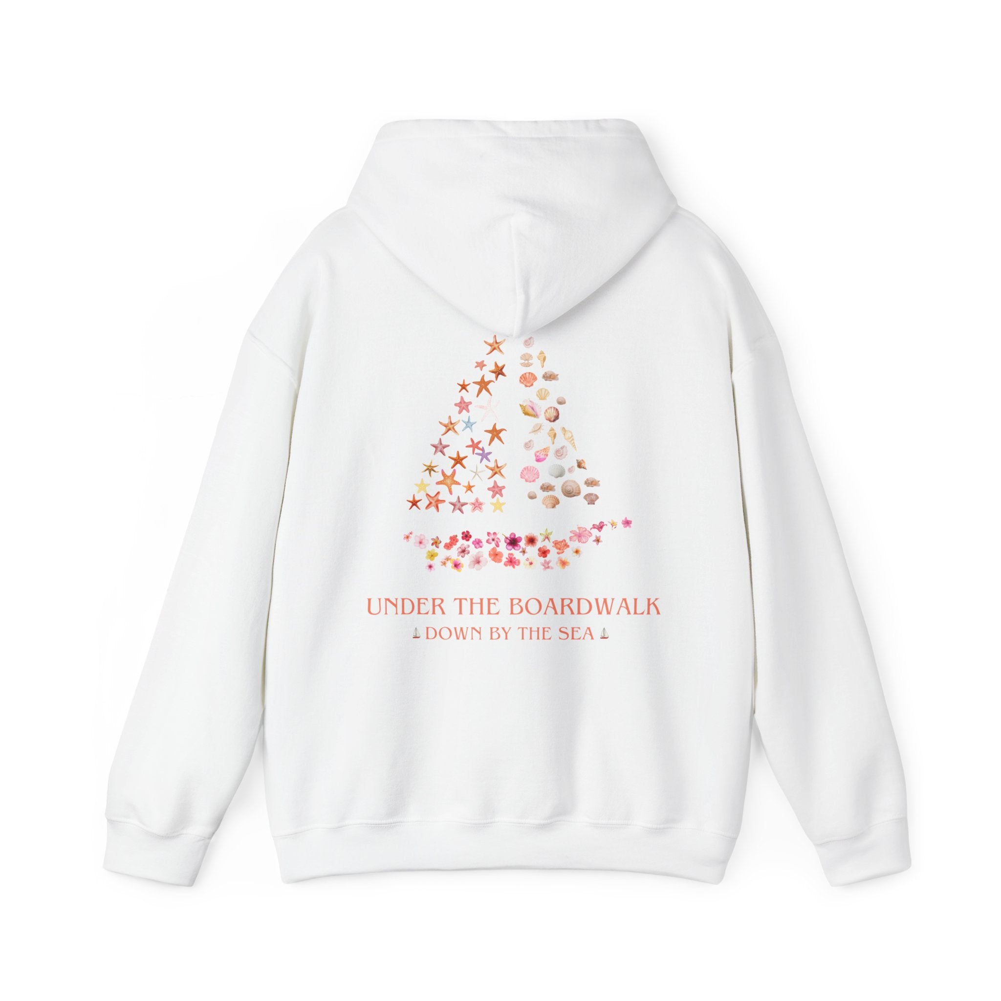 Under The Boardwalk Down By The Sea Unisex Heavy Blend™ Hooded Sweatshirt
