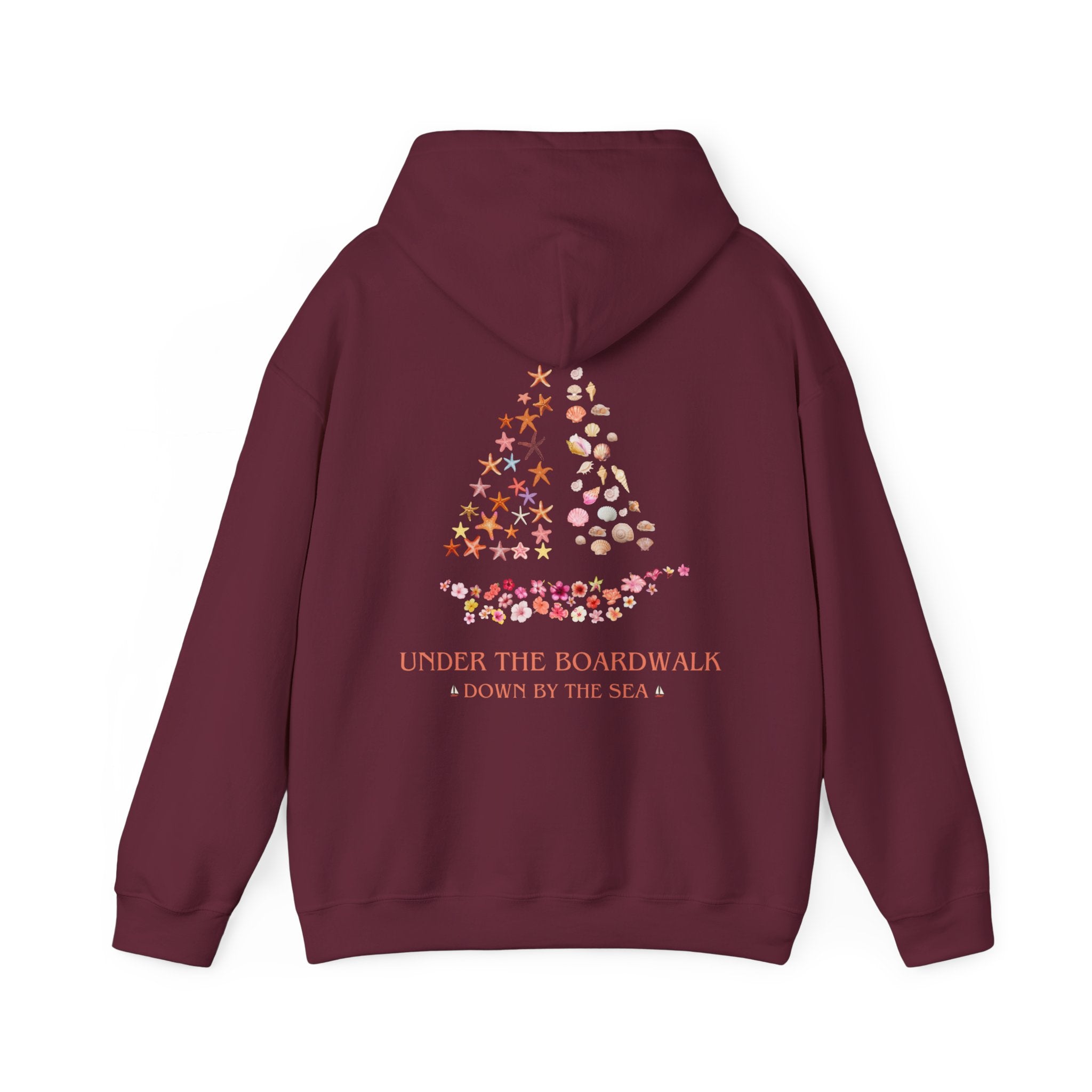 Under The Boardwalk Down By The Sea Unisex Heavy Blend™ Hooded Sweatshirt