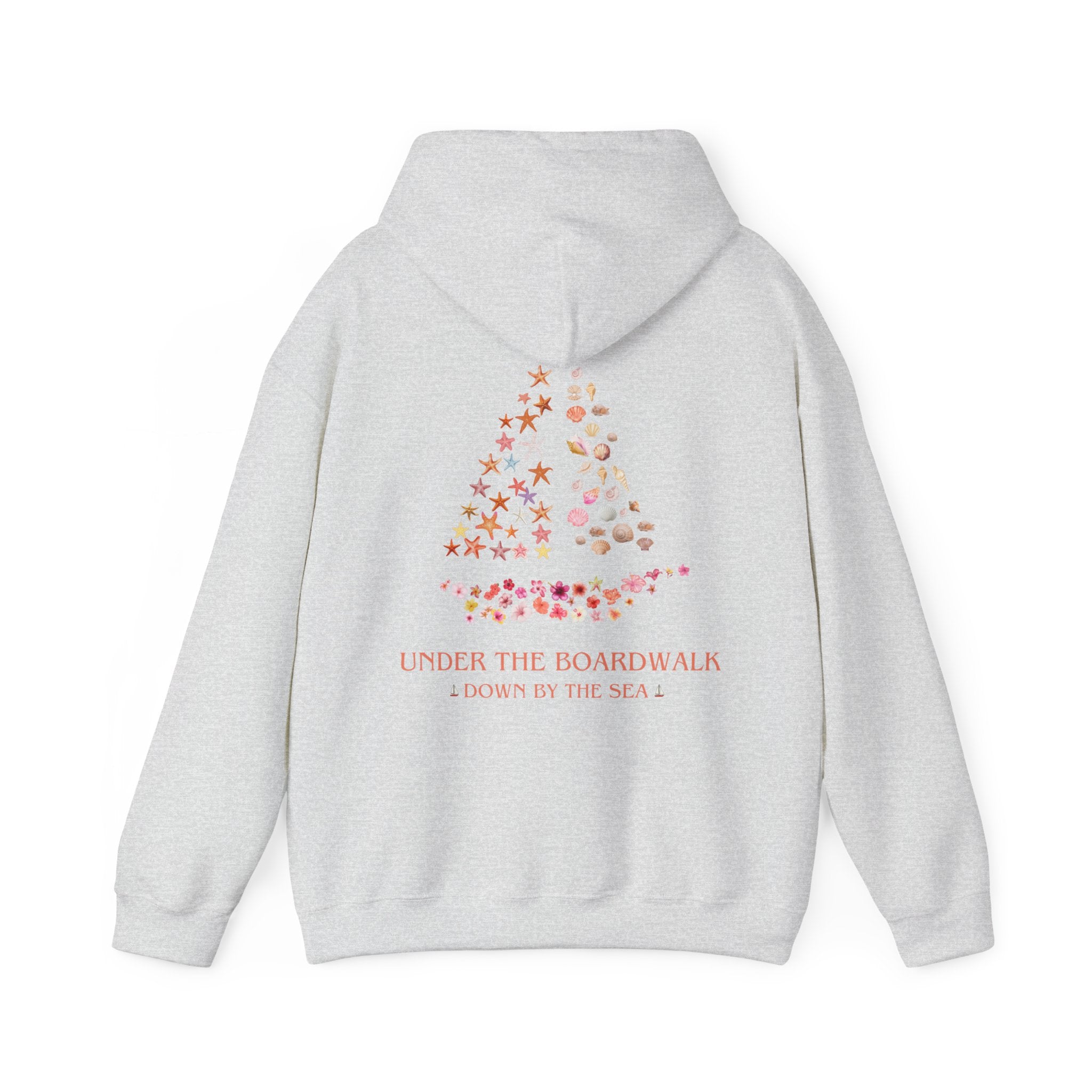 Under The Boardwalk Down By The Sea Unisex Heavy Blend™ Hooded Sweatshirt