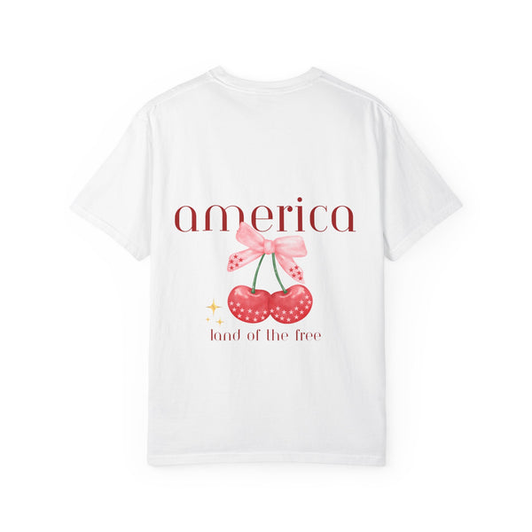 America Land Of The Free Unisex Garment-Dyed T-shirt