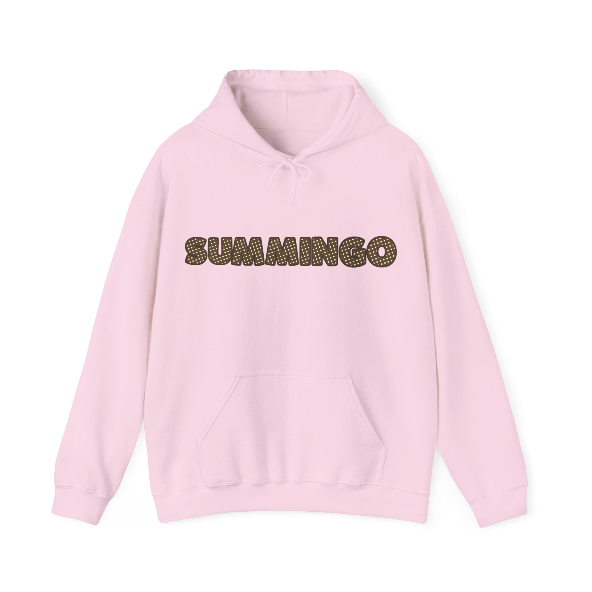 Brown Polka Dot Summingo Unisex Heavy Blend™ Hooded Sweatshirt