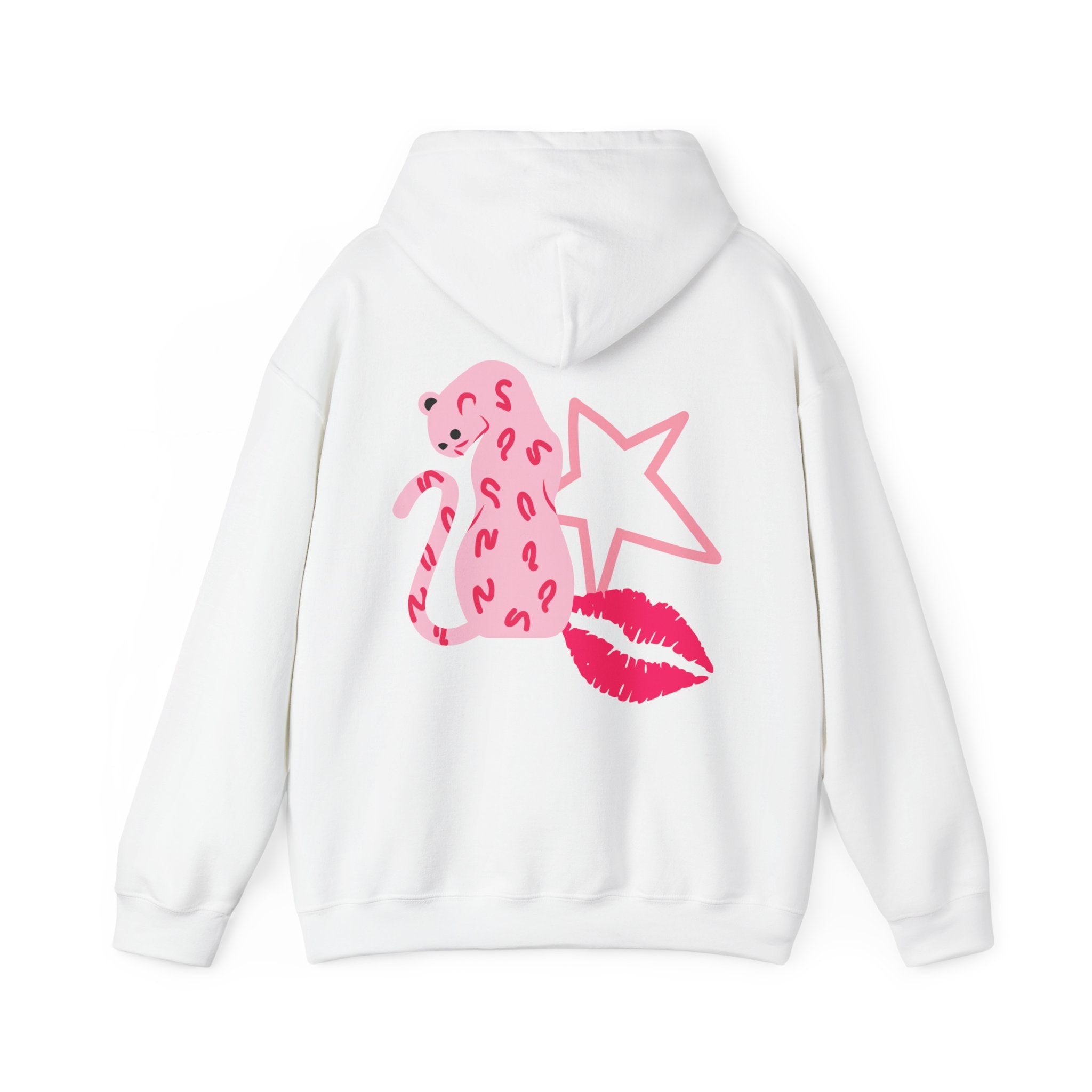 Cheetah, Star, Kiss Unisex Heavy Blend™ Hooded Sweatshirt