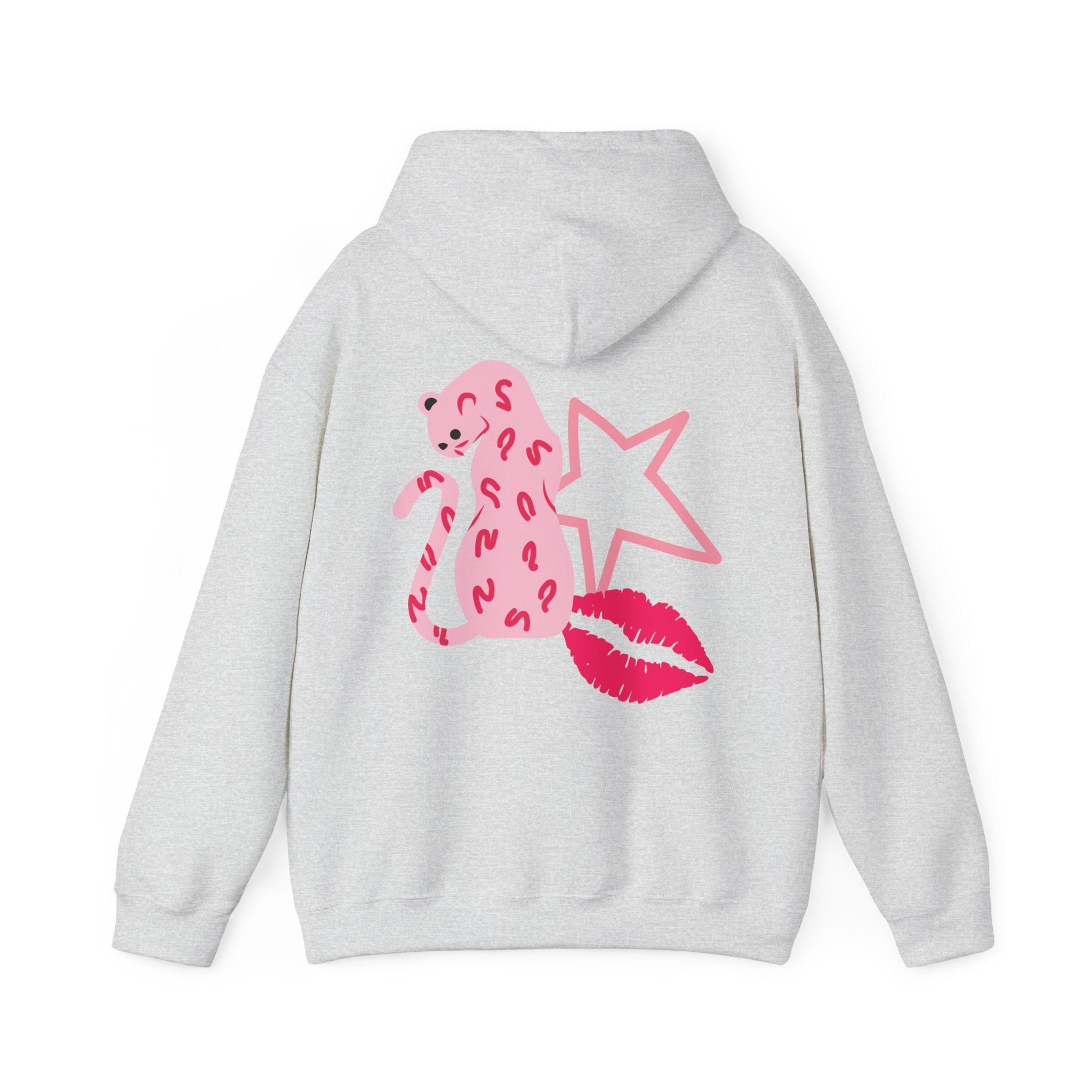 Cheetah, Star, Kiss Unisex Heavy Blend™ Hooded Sweatshirt