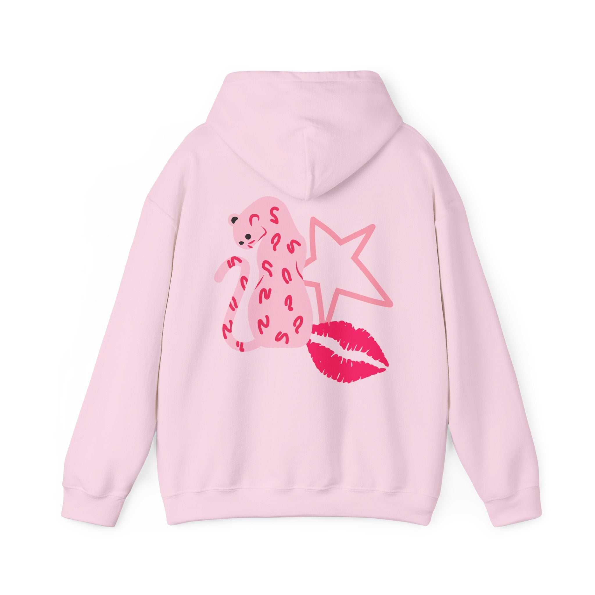 Cheetah, Star, Kiss Unisex Heavy Blend™ Hooded Sweatshirt