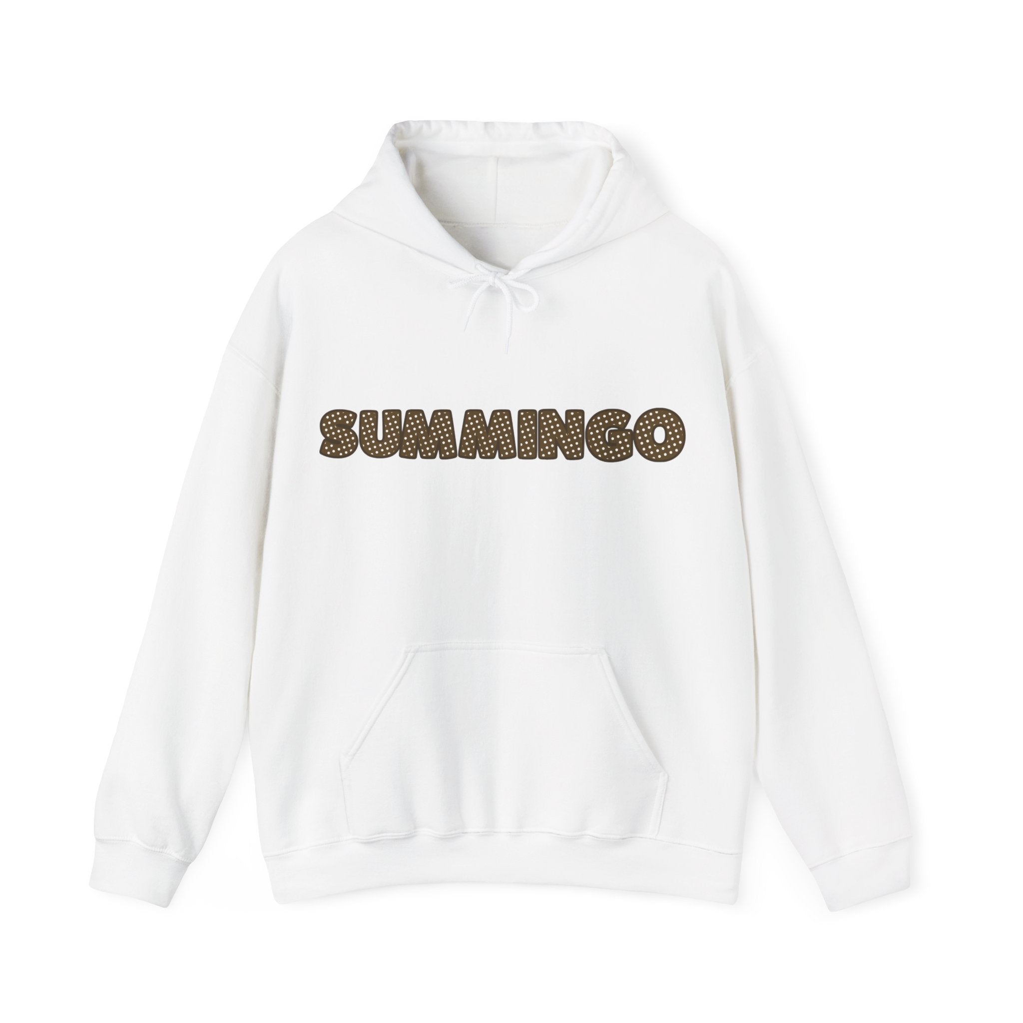 Brown Polka Dot Summingo Unisex Heavy Blend™ Hooded Sweatshirt