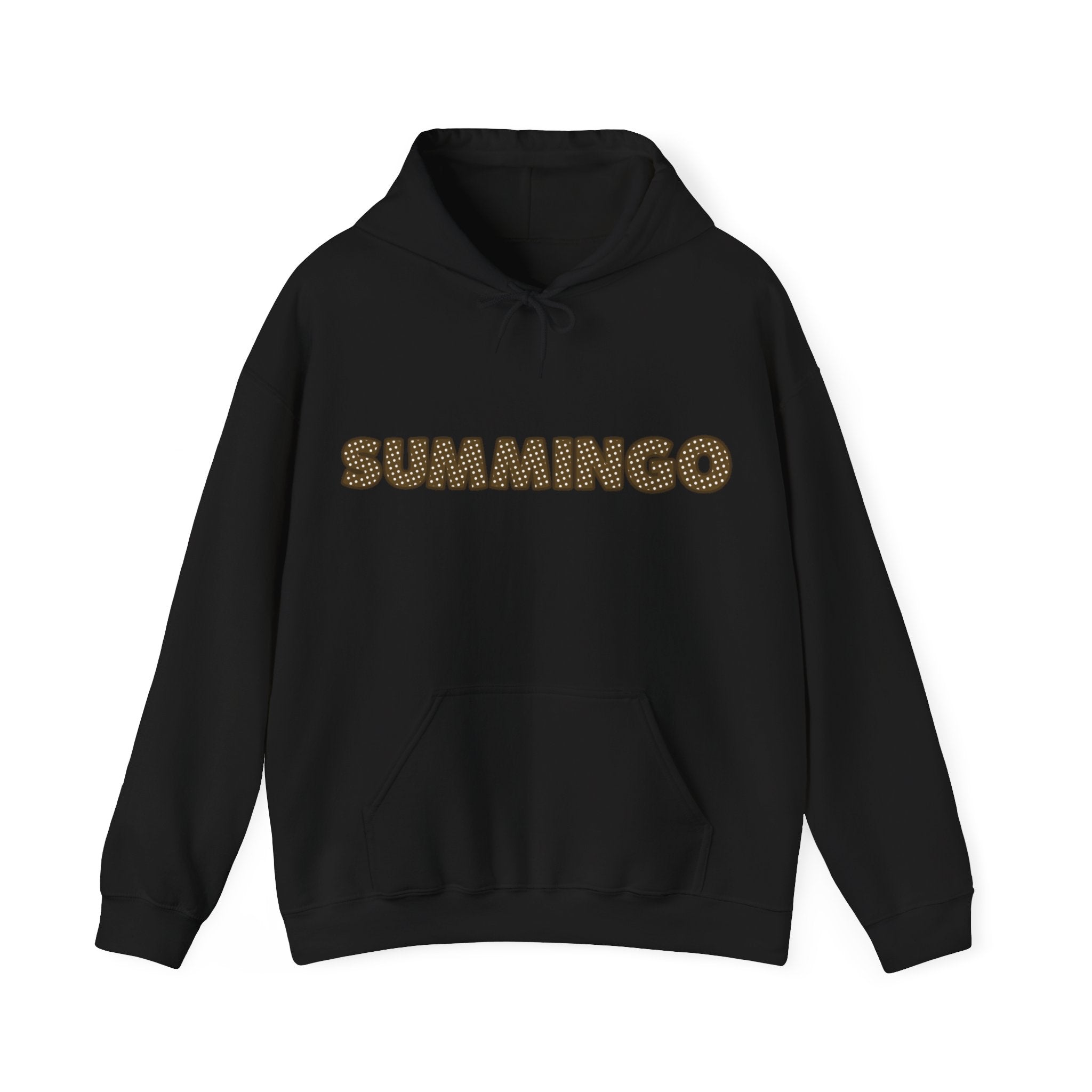 Brown Polka Dot Summingo Unisex Heavy Blend™ Hooded Sweatshirt