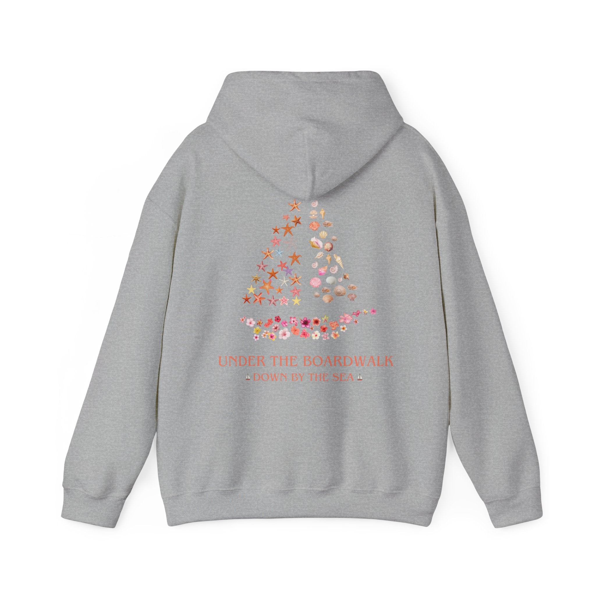Under The Boardwalk Down By The Sea Unisex Heavy Blend™ Hooded Sweatshirt