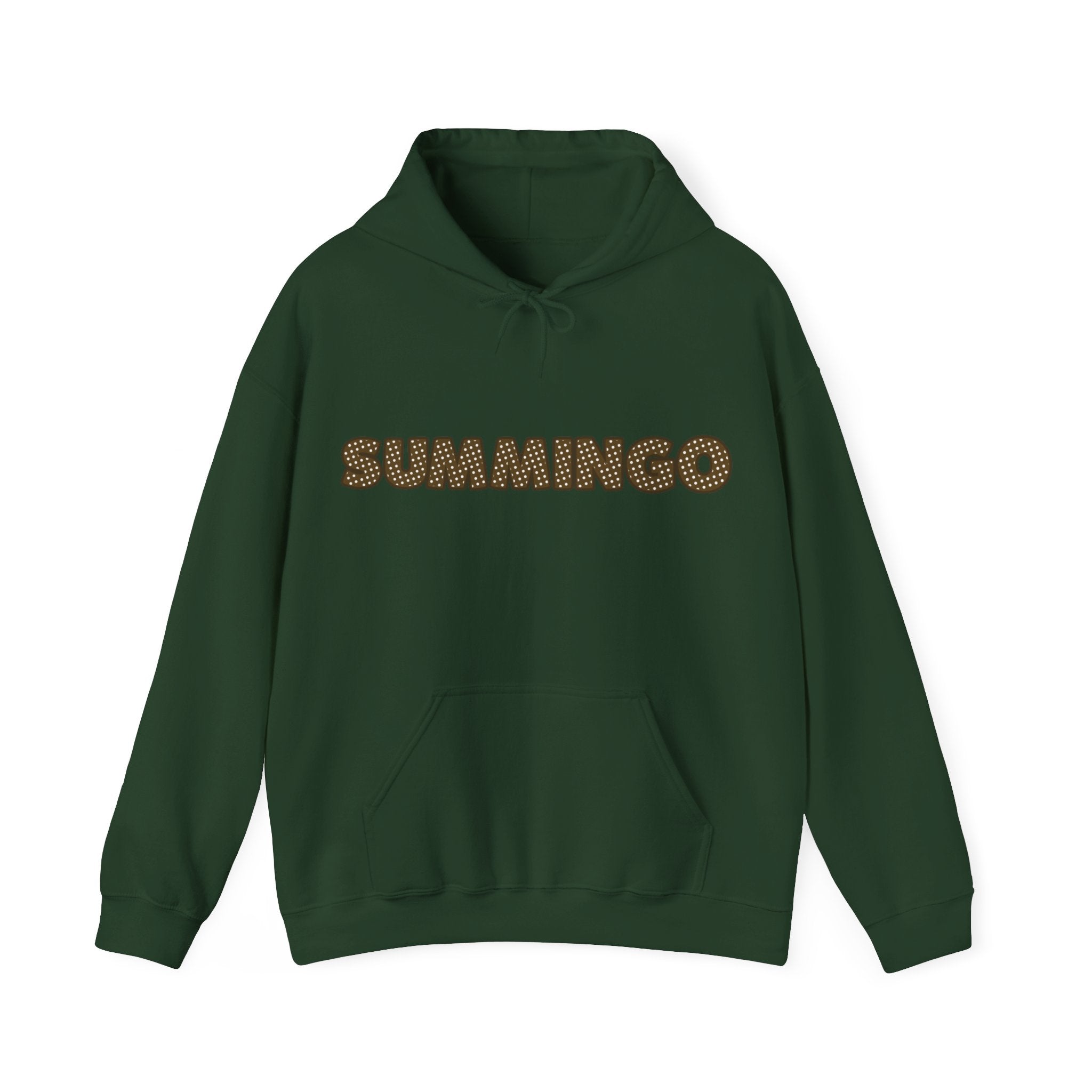 Brown Polka Dot Summingo Unisex Heavy Blend™ Hooded Sweatshirt
