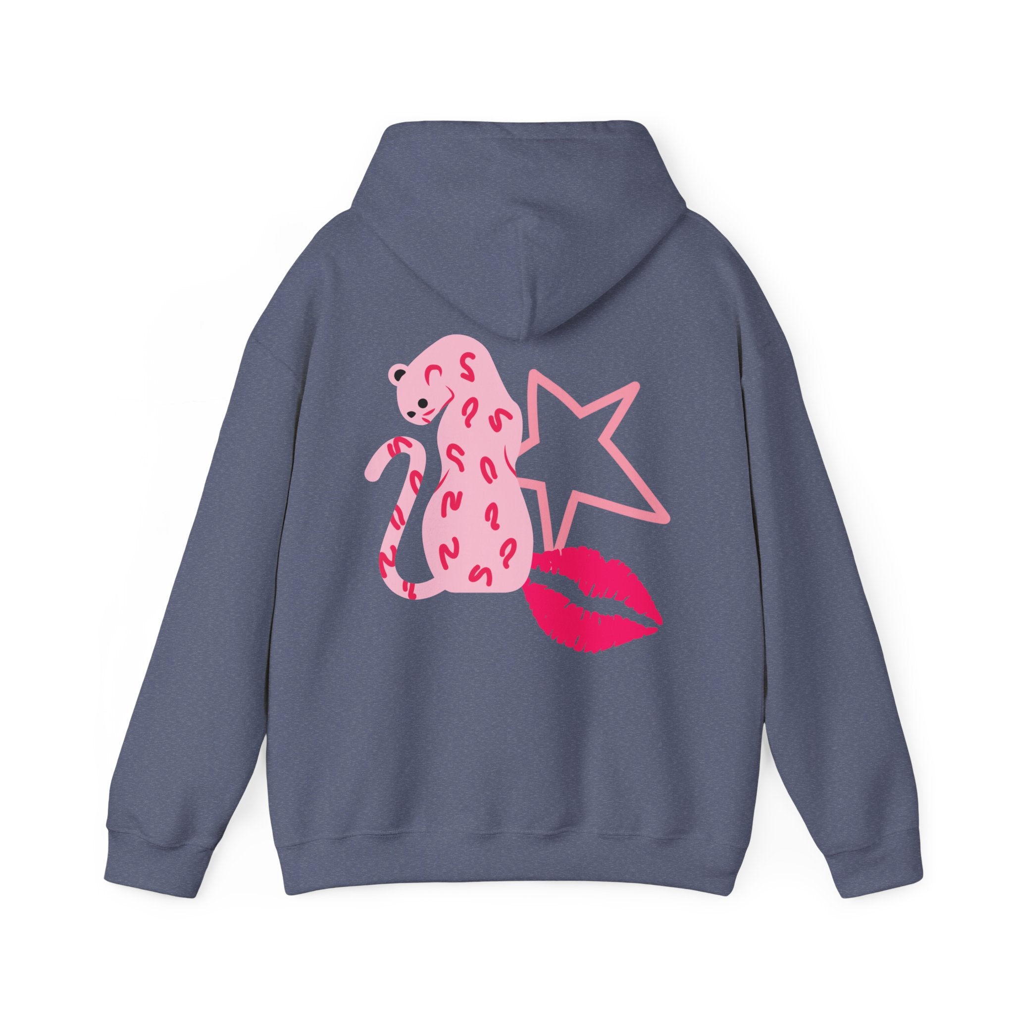 Cheetah, Star, Kiss Unisex Heavy Blend™ Hooded Sweatshirt