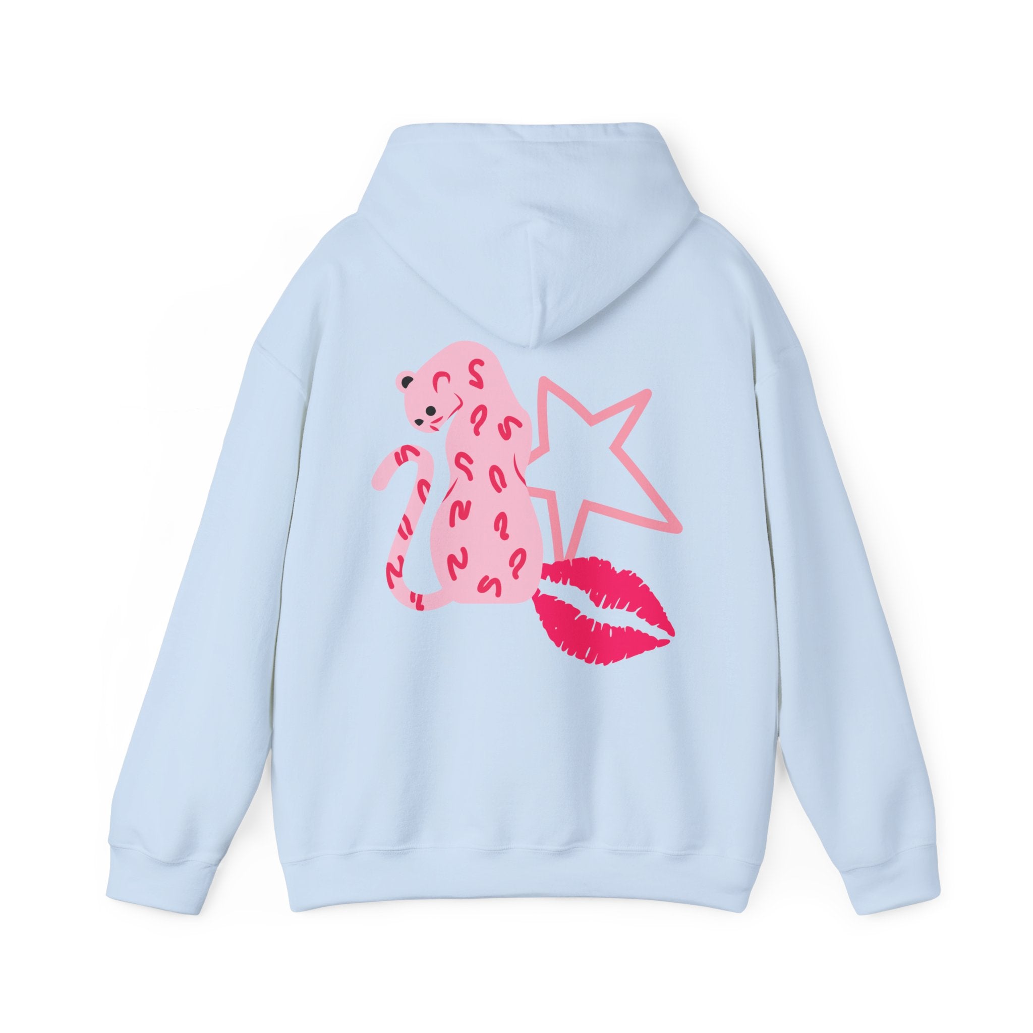 Cheetah, Star, Kiss Unisex Heavy Blend™ Hooded Sweatshirt